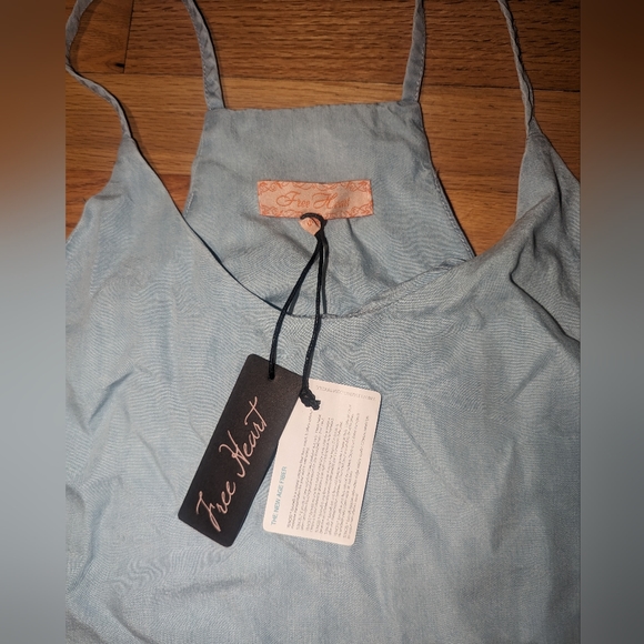 Free Heart Kinderhook Chambray Top Denim Tank Top SMALL - Picture 5 of 9